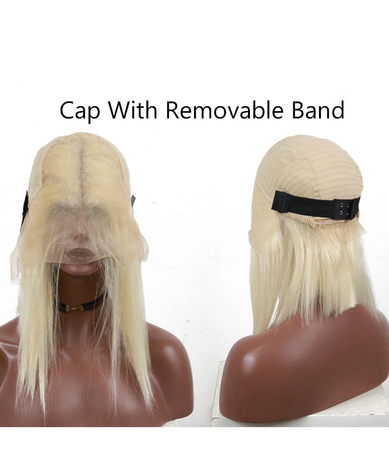 Invisilace X Bob Blonde Lace Front Human Hair Wigs Density