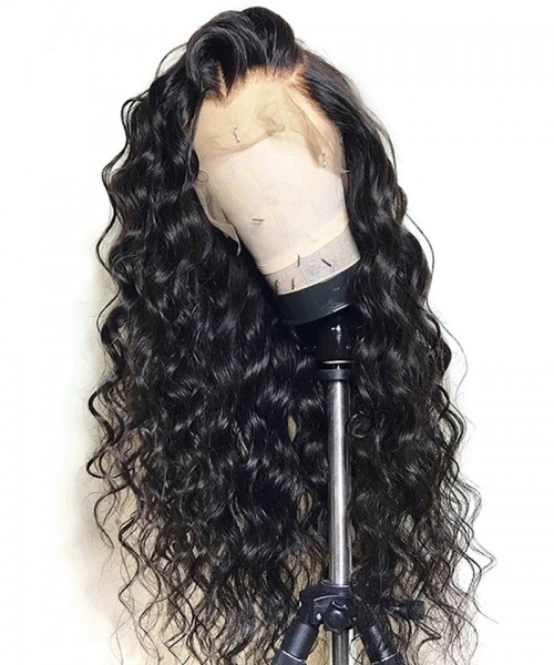 Invisilace Loose Wave Transparent Full Lace Wigs Human Hair 200% Density 
