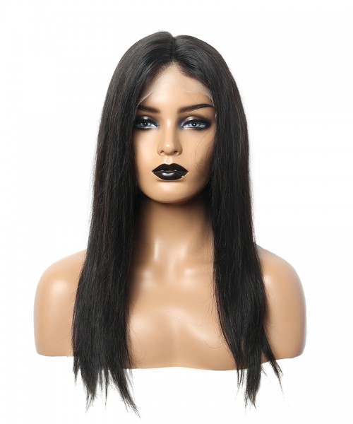 Transparent Swiss Lace Wigs Human Hair 13x6 Lace Front Wig Straight