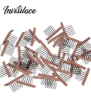 Invisilace Lace Wrap 6 Teeth Combs Wire Spring Comb 50pcs/Package
