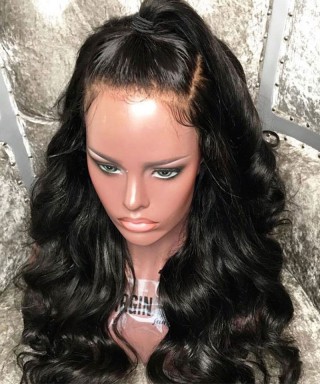 Invisilace 6inch Deep Part Fake Scalp Lace Front Wigs Body Wave 130% Density