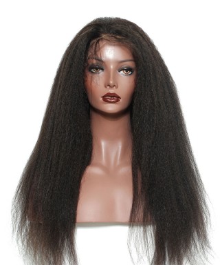 Invisilace 360 Lace Wigs Human Hair Kinky Straight 150% Density
