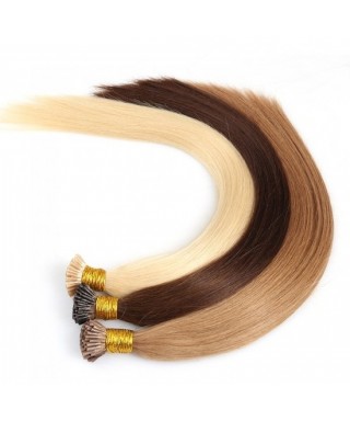 Invisilace Full Cuticle Aligned Remy Human Hair Double Drawn I Tip Fusion In Hair Extensions
