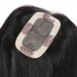 Invisilace Clip In Toupee Hair pieces For Women Straight 2.5"X4" Human Virgin Hair Topper