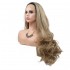 Invisilace 1B Blonde Ombre Wavy Long Synthetic Lace Front Wigs