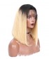 Invisilace Ombre Blonde Bob Wig 13x6 Lace Front Human Hair Wig 150% Density 