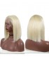 Invisilace 13x6 Bob 613 Blonde Lace Front Human Hair Wigs 150% Density
