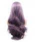 Invisilace Long Purple Natural Wave Synthetic Lace Front Wigs