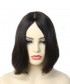 Invisilace European Human Hair Straight Jewish Wig Middle Part Bob Kosher Wig Color 4 