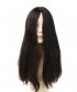 Invisilace Human Hair Jewish Wigs Straight Long Kosher Sheitel Wig 150% Density