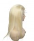 Virgin Blonde Full Lace Human Hair Wigs 130% Density 16 Inch