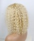 Invisilace Blonde Lace Front Human Hair Wigs Curly Bob Wig 150% Density