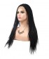 Invisilace Long Black Braid Synthetic Lace Front Wigs