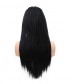 Invisilace Long Black Braid Synthetic Lace Front Wigs