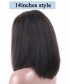 Invisilace Kinky Straight 13x6 Lace Front Wigs Human Hair Bob Wig 150% Density