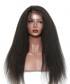 Invisilace Kinky Straight  Full Lace Human Hair Wigs For Women 130% Density