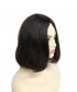 Invisilace European Human Hair Straight Jewish Wig Middle Part Bob Kosher Wig Color 4 