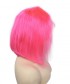 Pink Bob Wig 130% Density Lace Front Human Hair Wigs 