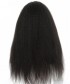 Invisilace Kinky Straight  Full Lace Human Hair Wigs For Women 130% Density