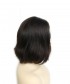 Invisilace European Human Hair Straight Jewish Wig Middle Part Bob Kosher Wig Color 4 