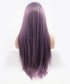 Invisilace Purple Synthetic Lace Front Wigs For Women Long Straight Hair
