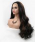 Invisilace Long Wavy Synthetic Lace Front Wigs 1B 30 Highlight Color For Women