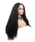 Invisilace Synthetic Lace Front Wigs Black Natural Wavy Wig Long