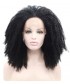 Invisilace Afro Kinky Curly Wig For Women Black Synthetic Lace Front Wigs 