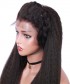 Invisilace Kinky Straight Full Lace Human Hair Wigs 150% Density 