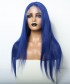 Invisilace Blue Wig 13x6 Lace Front Wigs Human Hair Straight 150% Density 