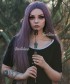 Invisilace Purple Synthetic Lace Front Wigs For Women Long Straight Hair