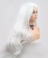 Invisilace Glow in the Dark Wig White Synthetic Lace Front Wigs Body Wave 
