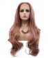 Invisilace Dark Pink Body Wave Long Synthetic Lace Front Wig 