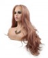 Invisilace Dark Pink Body Wave Long Synthetic Lace Front Wig 