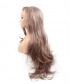 Invisiable Dusty Rose Pink Wavy Synthetic Lace Front Wigs