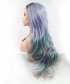 Invisilace Mixed Mermaid Color Synthetic Lace Front Wig 