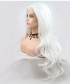 Invisilace Glow in the Dark Wig White Synthetic Lace Front Wigs Body Wave 