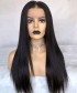 Invisilace Straight 6 Inch Deep Part 370 Lace Wigs Human Hair 150% Density