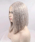 Silver Color body wave Invisilace Synthetic Hair Wig 