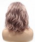 Invisilace Dark Pink Natural Wave Bob Synthetic Lace Front Wigs 