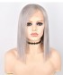 ilver Ash Grey Color Invisilace 13x4 Lace Front Human Hair Wig 150% Density Bob Transparent Straight Wig
