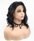 Invisilace Black Natural Wave Bob Wig Synthetic Hair Wig 