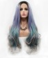 Invisilace Mixed Mermaid Color Synthetic Lace Front Wig 