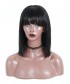 Invisilace Bob 360 Lace Front Wigs with Bangs Straight 150% Density