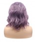 Invisilace Purple Bob Wig Synthetic Lace Front Wigs 