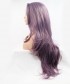 Invisilace Purple Wavy Synthetic Lace Front Wig 