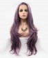 Invisilace Purple Wavy Synthetic Lace Front Wig 