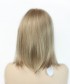 Invisilace Blonde Mono Top Half Machine Made Synthetic Wigs with Fringle