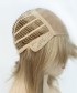 Invisilace Blonde Mono Top Half Machine Made Synthetic Wigs with Fringle