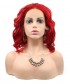 Invisilace Synthetic Lace Front Wigs Short Bob Red Wig